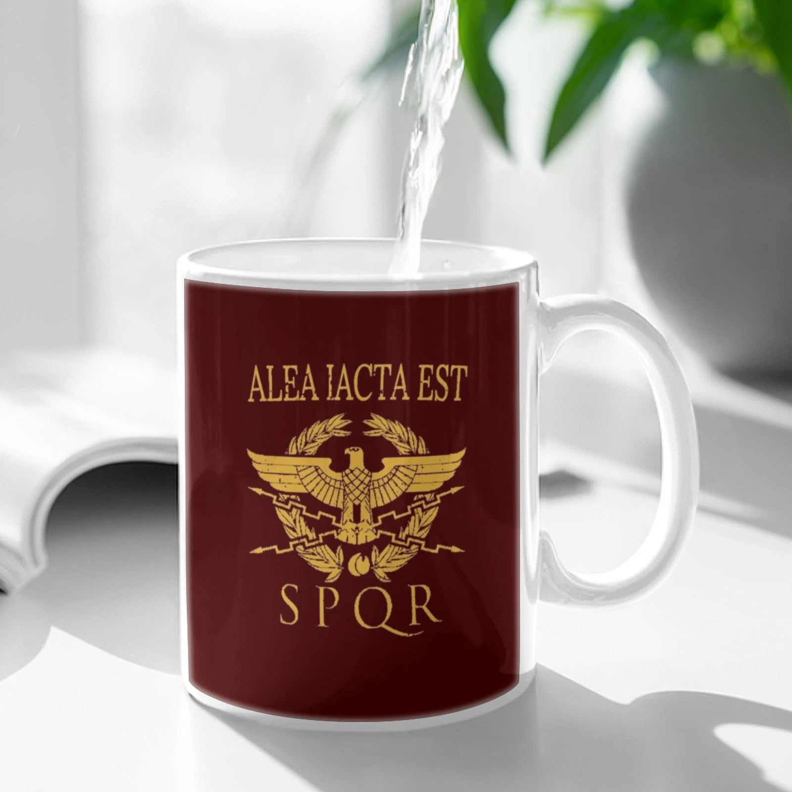 Alea Iacta Est White Mug Coffee Cups Gift 11 Oz Mug Milk Tea Mug Roman Empire Roman Romans Ancient Roman Legion Roman Emperor